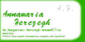 annamaria herczegh business card